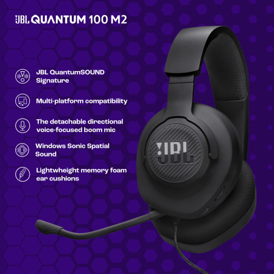 JBL Quantum 100 M2 Over-Ear Headphones 