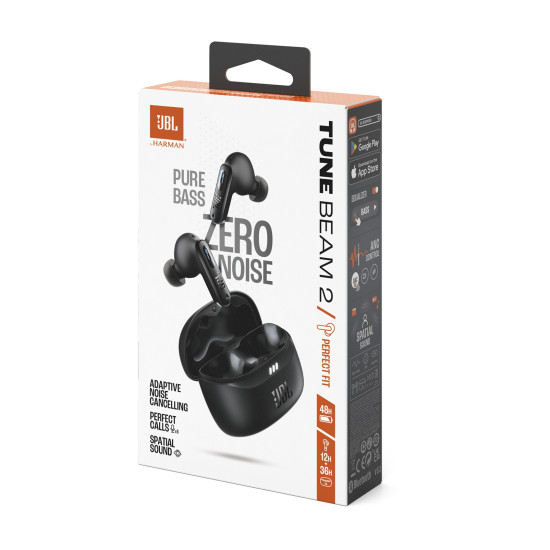 JBL Tune Beam 2 Black Earbuds 