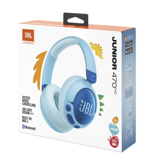 JBL JR 470 NC Blue Headphones 