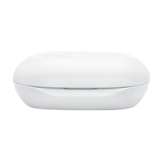 JBL Sense Lite True Wireless bijele bežične slušalice s ušnom kukicom od silikona, prikaz slušalica i kutije