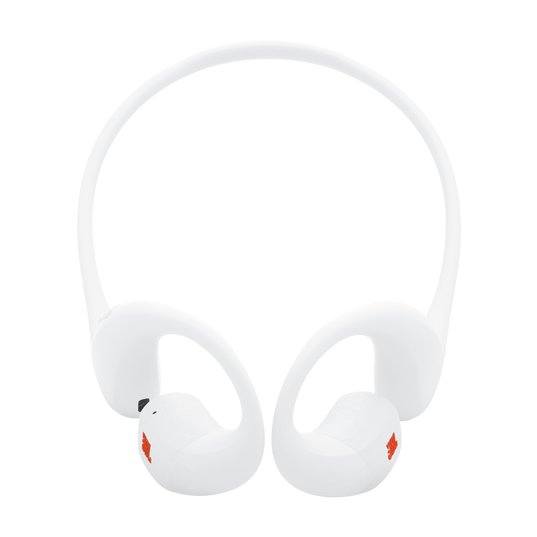 JBL Endurance Pace bežične bijele open-ear sportske slušalice s fleksibilnim okvirom i memory wire konstrukcijom