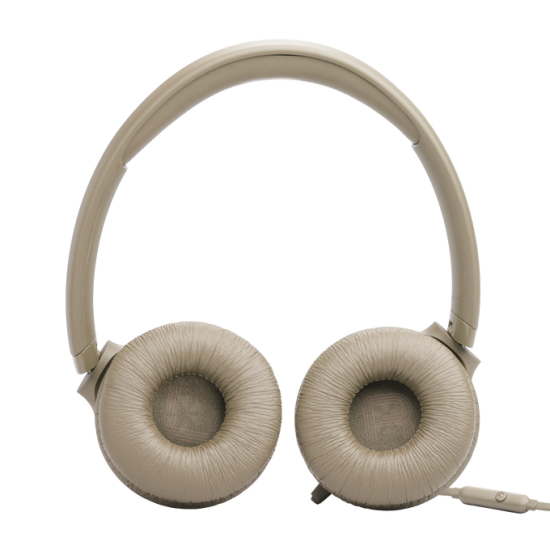 JBL Tune 530 Wired On‑Ear Headphones – Beige