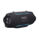 JBL Xtreme 5 portable Bluetooth speaker in black, rugged cylindrical design with fabric grille and carry strap
