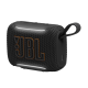 JBL Go 5 Portable Speaker, Black JBL Go 5 portable Bluetooth speaker in black, compact rectangular design with IP68 waterproof housing