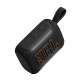 JBL Go 5 Portable Speaker, Black JBL Go 5 portable Bluetooth speaker in black, compact rectangular design with IP68 waterproof housing