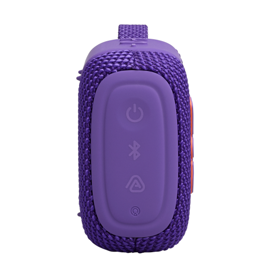 JBL Go 5 prijenosni Bluetooth zvučnik u ljubičastoj boji, kompaktnog oblika s IP68 zaštitom od vode i prašine