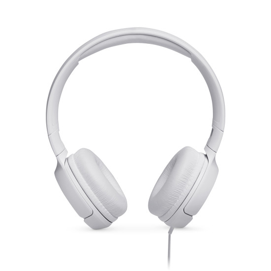 JBL Tune 500 White Wired Headphones 