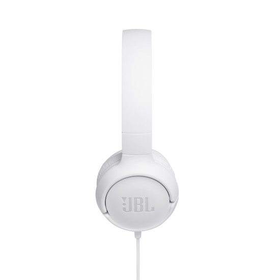 JBL Tune 500 White Wired Headphones 