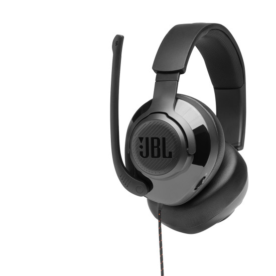 JBL Quantum 200 – Black Wired Headphones 