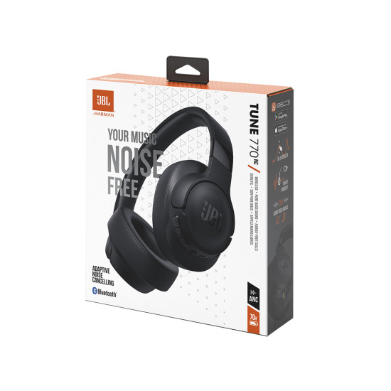 JBL Tune 770NC Black Wireless Headphones 