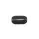 JBL Clip 4 black portable Bluetooth speaker with built-in carabiner clip, compact cylindrical design on white background