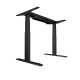 UVI Desk electrical lifting base (sit/stand) desk black 