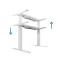 UVI Desk electrical lifting frame (sit/stand) desk white