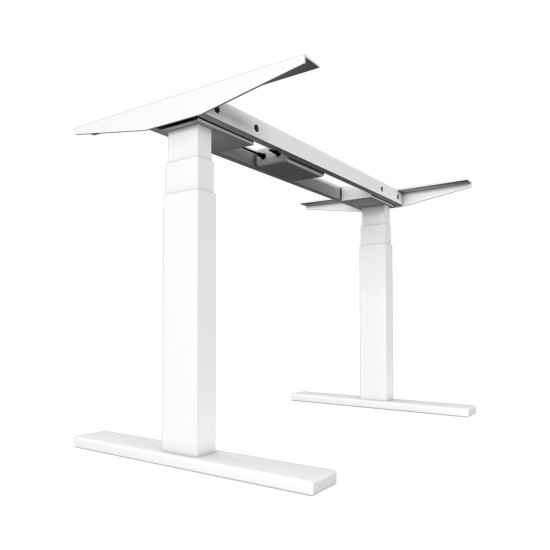 UVI Desk beli okvir z namizno ploščo (sonoma) 