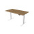 UVI Desk frame White and table top Natural Oak
