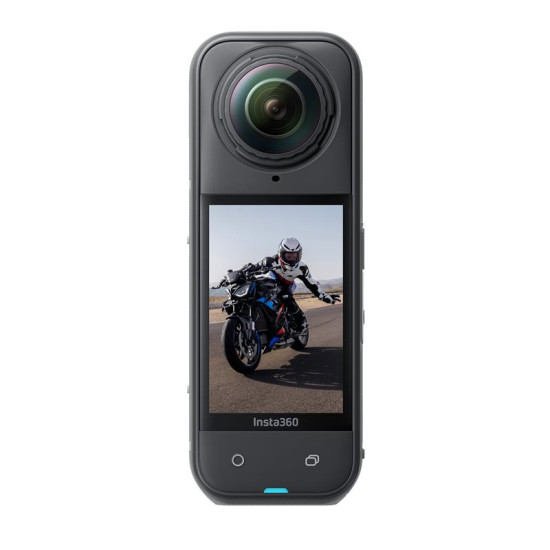 Insta360 X5 BMW Motorrad Edition kamera Insta360 akcijska kamera X5 BMW Motorrad Edition u crno-plavom dizajnu s mini daljinskim upravljačem i ultra baterijom