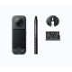 Insta360 X5 Snowboard Bundle – 360° kamera Insta360 X5 akcijska kamera Snowboard Bundle, crna 360-stupanjska kamera s dvije leće, snowboard oprema u paketu