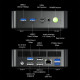 GMKtec K17 Mini PC with Intel Core Ultra 5 226V processor, compact black chassis, front and rear port view