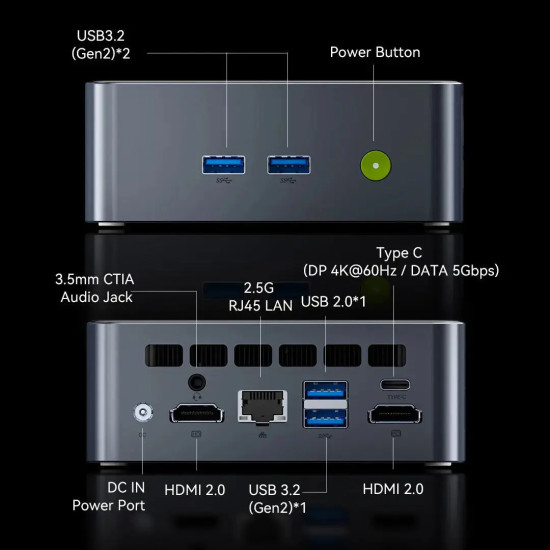 MINI PC GMKtec M3 PRO Intel Core i5-13500H 16GB RAM + 512GB SSD WIN 11 Pro