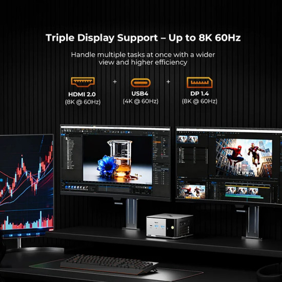 Mini PC GMKtec M8 Ryzen 5 6650H 16GB DDR5 + 1TB SSD, WIN 11 Pro