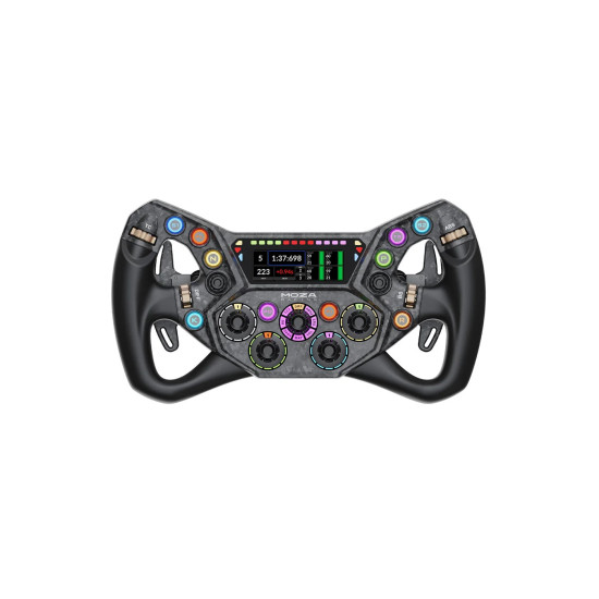 MOZA Racing KS Pro RS095 300mm butterfly-style GT sim racing steering wheel with HD display and RGB rev lights