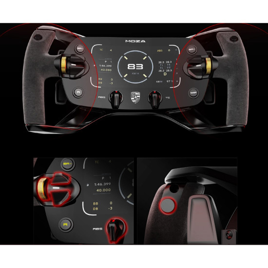 MOZA Porsche Mission R RS097 Simracing Steering Wheel