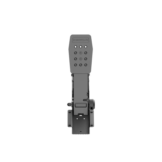 Moza Racing RS099 SRP2 Clutch Pedal shown from front angle, standalone metal clutch pedal unit for sim racing rigs