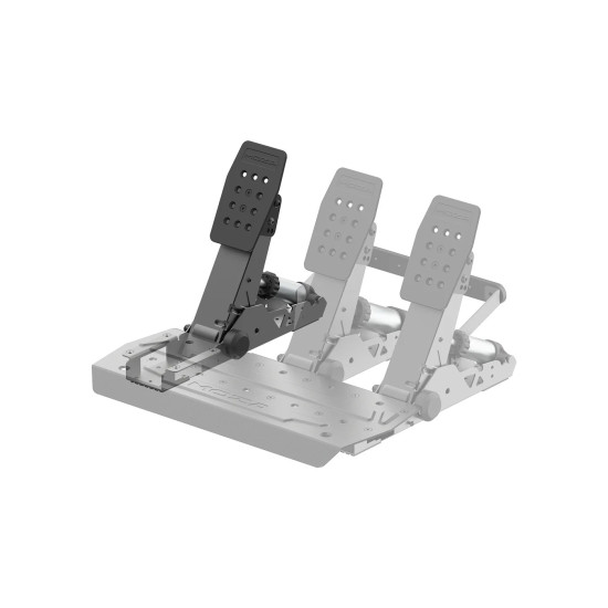 Moza Racing RS099 SRP2 Clutch Pedal shown from front angle, standalone metal clutch pedal unit for sim racing rigs