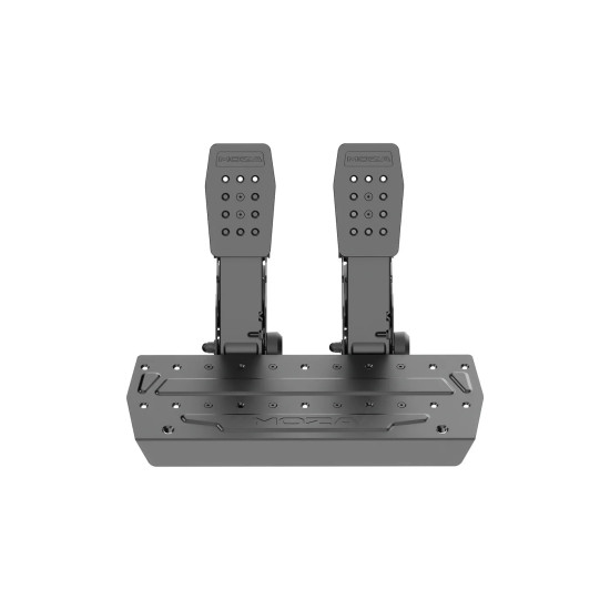 MOZA Racing RS098 SRP2 Pedal Set MOZA Racing RS098 SRP2 Pedal Set, CNC-machined aerospace-grade aluminium construction with load cell brake pedal, three-pedal layout