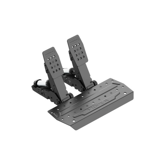 MOZA Racing RS098 SRP2 Pedal Set MOZA Racing RS098 SRP2 Pedal Set, CNC-machined aerospace-grade aluminium construction with load cell brake pedal, three-pedal layout
