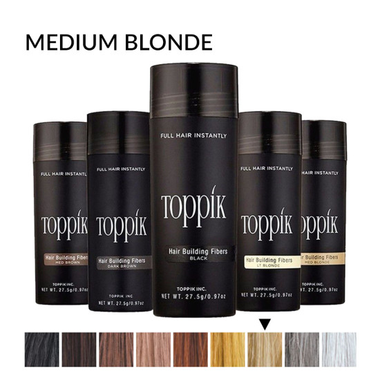 Toppik lasna vlakna, Medium Blonde / blond (veliki 27.5 g, do 50 nanosov) 