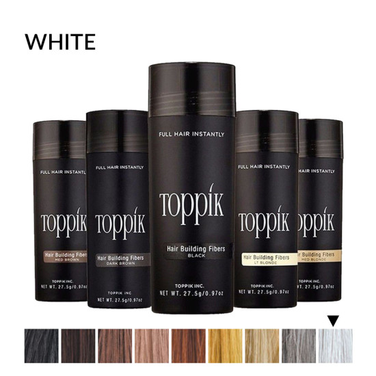 Toppik vlakna za kosu, White / Bijela (velika 27,5 g, do 50 nanosa) 